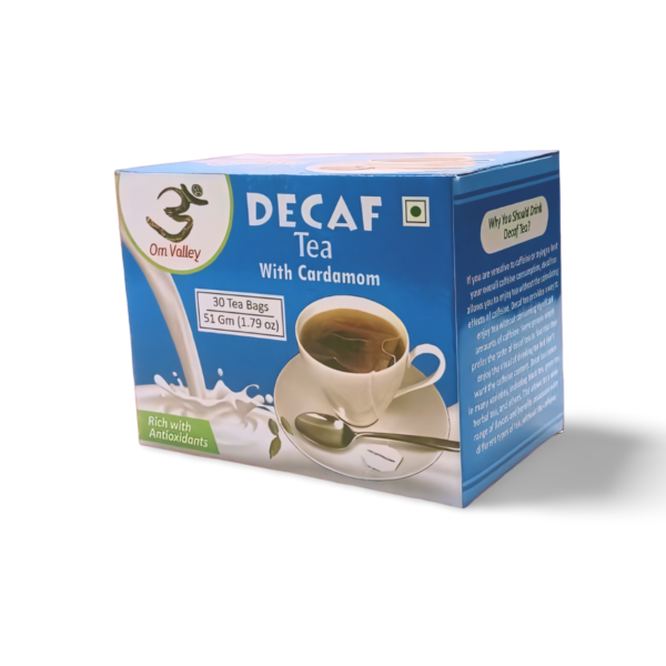 OM VALLEY DECAF TEA WITH CARDAMOM